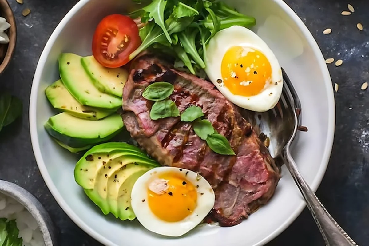 Zdrowe posiłki z niską zawartością węglowodanów na diecie ketogenicznej