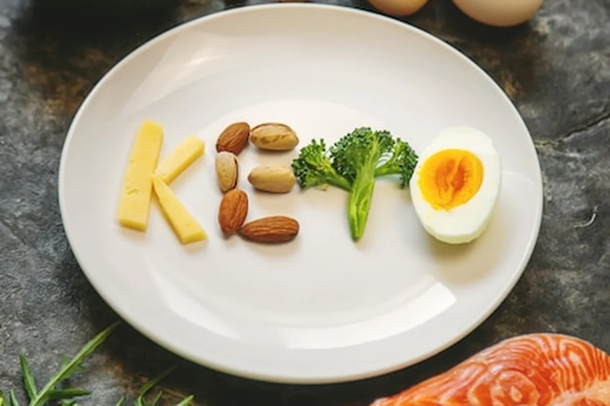 Zestaw składników żywności w diecie ketogennej