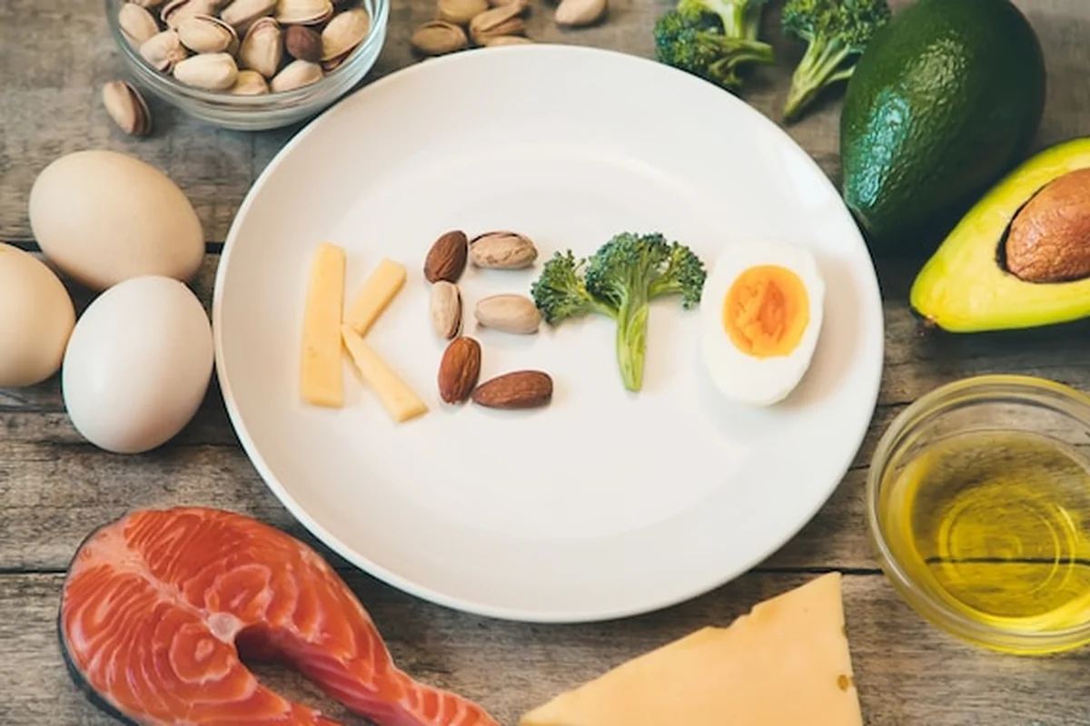 Zestaw składników żywności w diecie ketonowej