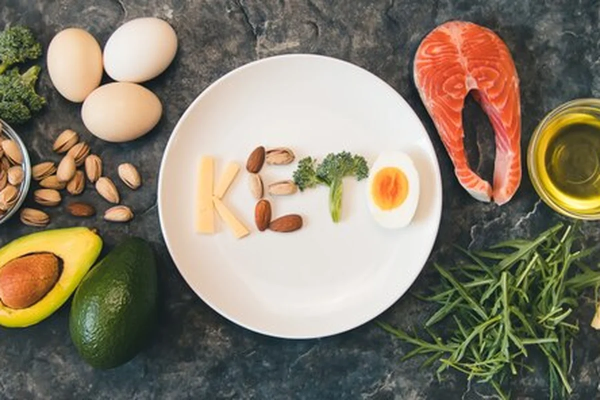 Zestaw składników żywności w diecie ketogennej